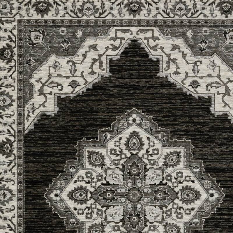 HomeRootsMedallion Traditional Rectangle Area Rug