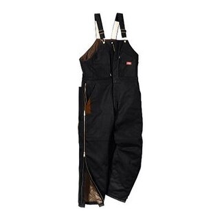 Shop Dickies Men S Premium Insulated Bib Overall Black Overstock