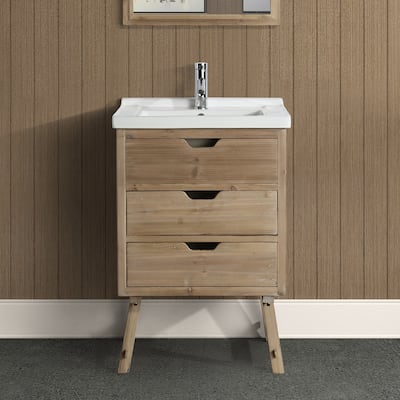 Fredric 24" Single Sink Vanity in Natural