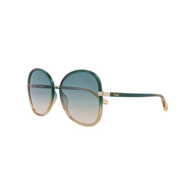 Chloé Round-Frame Injection Sunglasses