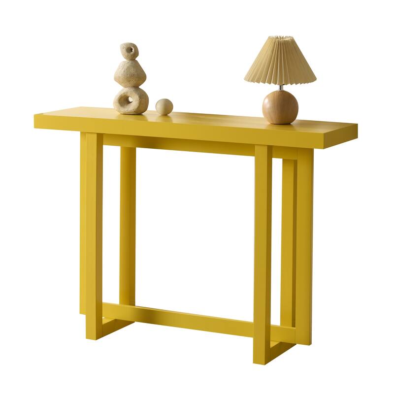 Soren Contemporary Wood Rectangular Console Table for Entryway