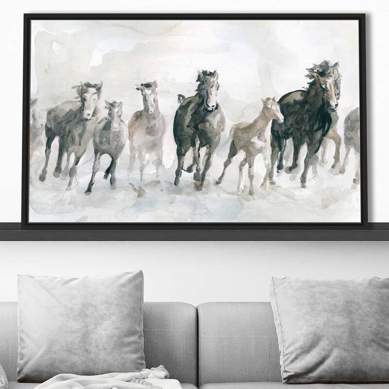 "Running Wild" by Carol Robinson Print on Floating Canvas