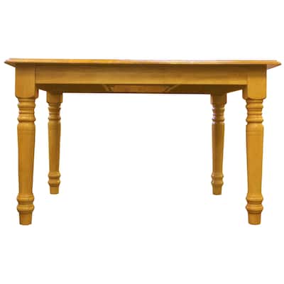 Rectangular Extendable Dining Table 48-60 Inch - Light Oak Solid Wood with Butterfly Leaf Seating - 48