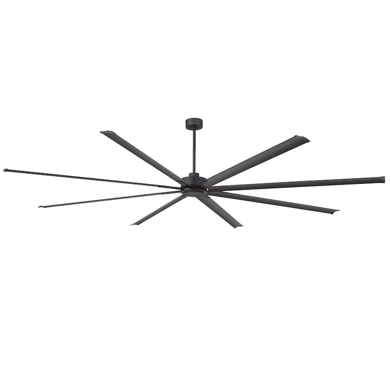 120" Indsutrial Extra Larger HVLS Commercial Ceiling Fan with Remote and Aluminum Blades