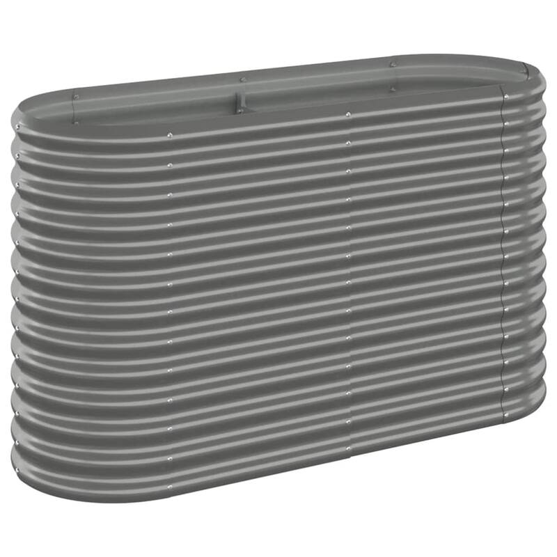 vidaXL Garden Raised Bed Patio Outdoor Raised Planter Box Powder-coated Steel