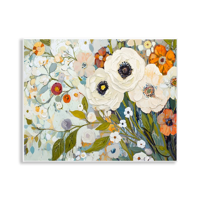 Stupell Blooming Round Flowers Arrangement Wall Plaque Art Design By Franklyn Gregory - 14 x 11