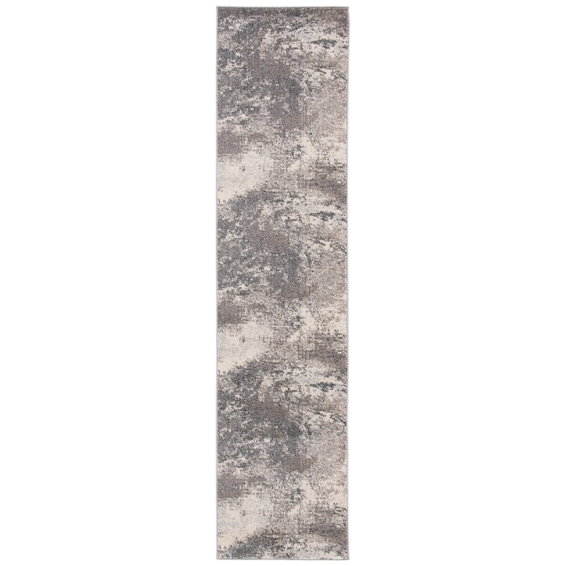 SAFAVIEH Madison Memnuna Modern Abstract Rug - 2' x 8' Runner - Beige/Grey - Runner