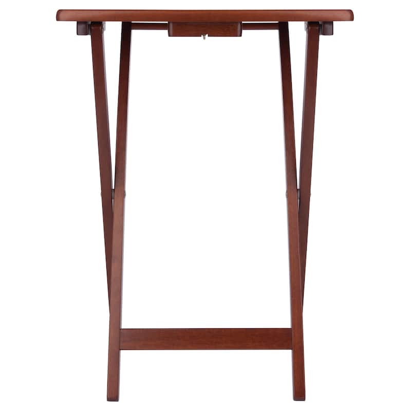 Alex Set of 2 Snack Tables Walnut Finish