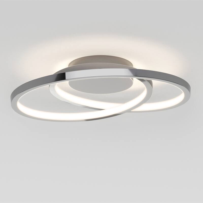 Artika Salto LED Integrated Flushmount, Chrome