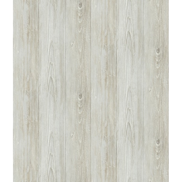 Brewster Ferox Neutral Wood Planks Wallpaper - 20.5in x 396in x 0.025in ...