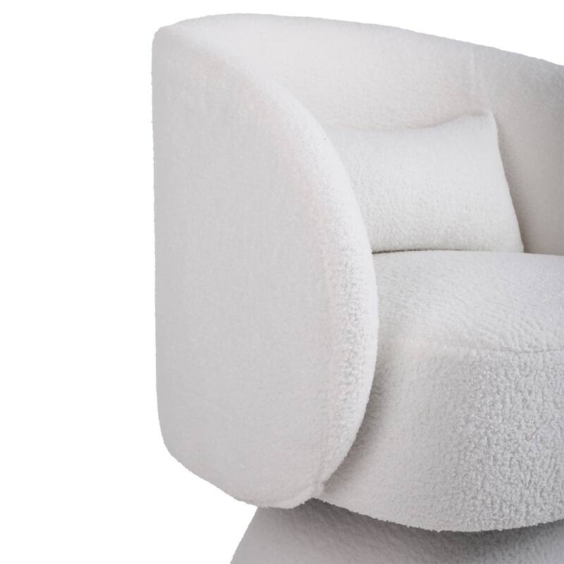 Upholstered Swivel Armchair (Set of 2)