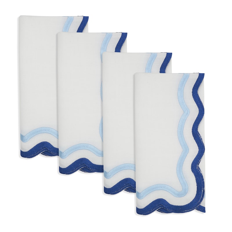 Scalloped Border Napkin (Set of 4) - 20"x20"
