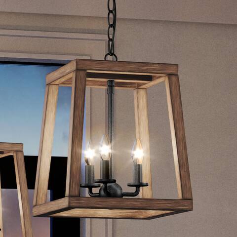 Luxury Industrial Lux Pendant, 14"H x 12"W, with Industrial Style, Matte Black, by Urban Ambiance