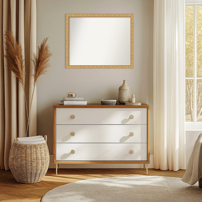 Lila Non-Beveled Wood Framed Wall Mirror