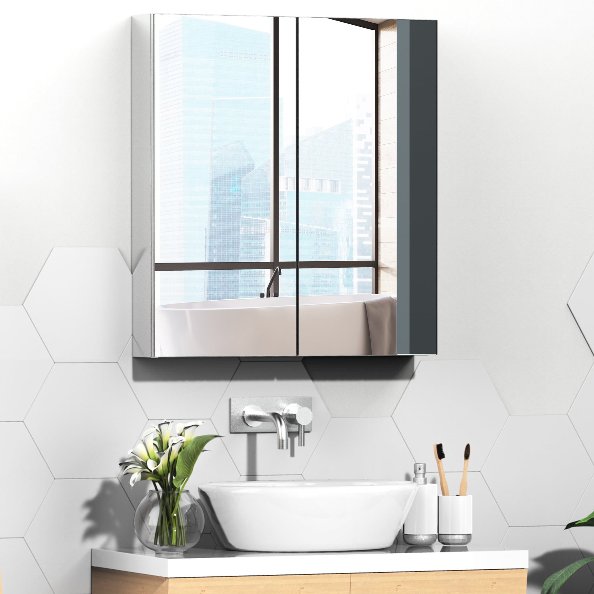 https://ak1.ostkcdn.com/images/products/is/images/direct/5ce296c2ac623d6ff7f9498368a5426081f4df1c/kleankin-Stainless-Steel-Wall-Mount-Bathroom-Medicine-Cabinet-with-Mirror-Storage-Organizer-Double-Doors%2C-Silver.jpg