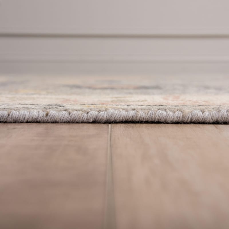 Alora Decor Lush Grey Floral Hand Knotted Traditional Wool Area Rug