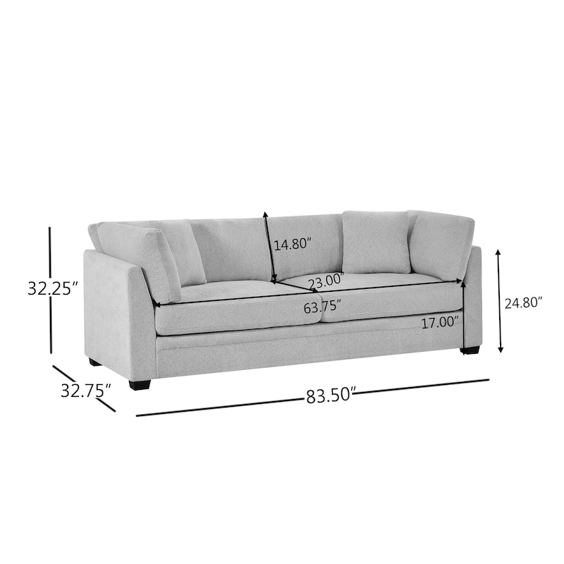 Christopher Knight Home - Flare Modern Upholstered Sofa with Flared Arms