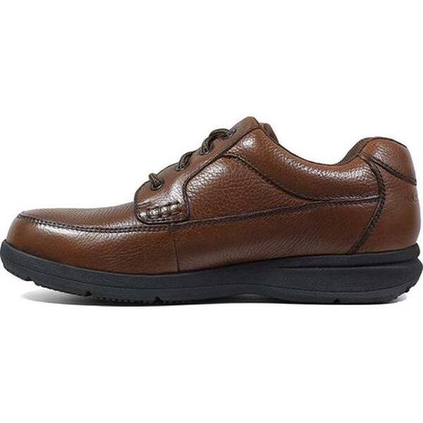 Shop Nunn Bush Men S Cam Moc Toe Oxford Cognac Tumbled Leather