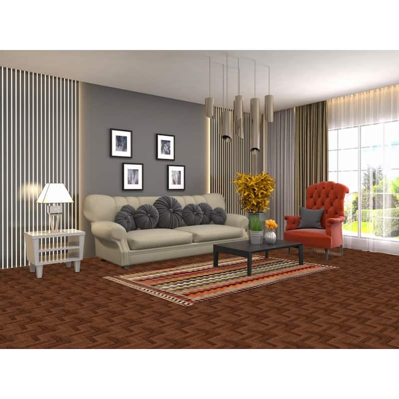 Kilim Qashqai Persian Vintage Rug Hand-Woven Tribal Wool Carpet - 3'10"x 6'8"