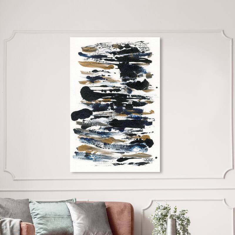 Wynwood Studio Abstract Cow Spots Black and Modern & Contemporary Wall Art Canvas Print - 54 x 36