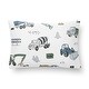 preview thumbnail 1 of 4, Sweet Jojo Designs Construction Truck Boy Mini Pillow with Pillowcase 12x8 in Grey Blue Green Transportation Zone Vehicles Crane