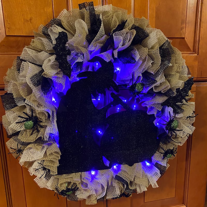 15-Count B/O Purple LED Micro Christmas Lights - 4.8 ft Purple Wire