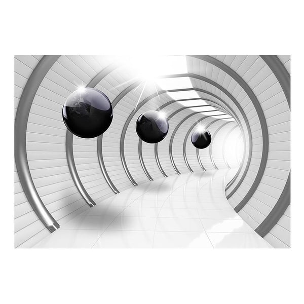 3D Illusion Non-pasted Wallpaper Wall Mural - Futuristic Tunnel - Bed ...