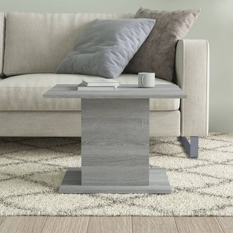 vidaXL Coffee Table End Table Sofa Table Living Room Furniture Engineered Wood - 21.9"x21.9"x15.7"