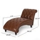 preview thumbnail 3 of 18, Varnell Contemporary Button Tufted Chaise Lounge by Christopher Knight Home - 64.25" L x 29.00" W x 33.75" H