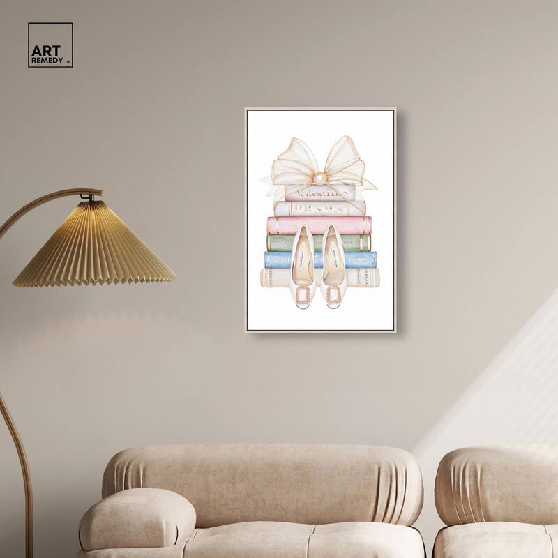 Bow And Buckles Canvas by Art Remedy