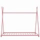 preview thumbnail 9 of 32, Metal Twin Size House Platform Kids Bed Frame with Triangle Structure, Pink