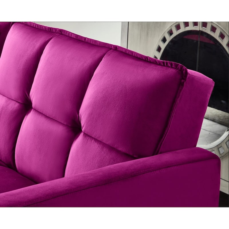 Comfortable Velvet Sleeper Sofa Bed by Legend Furniture