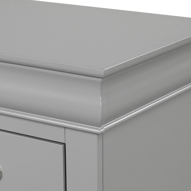 Furniture of America Mayday Traditional Solid Wood Kids 4-Piece Sleigh Bedroom Set