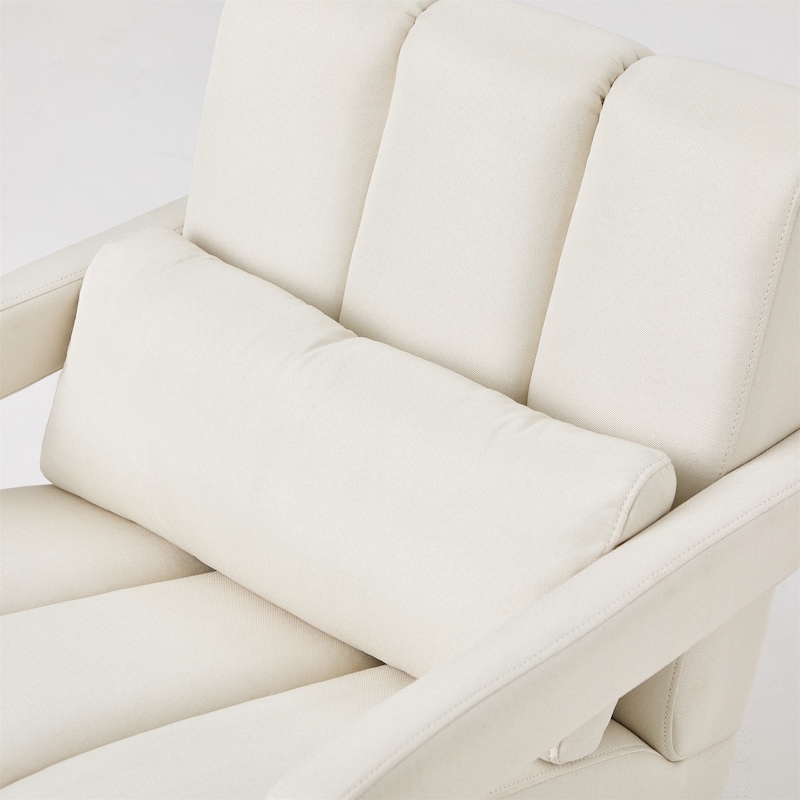 Modern Upholstered accent chair with a pillow