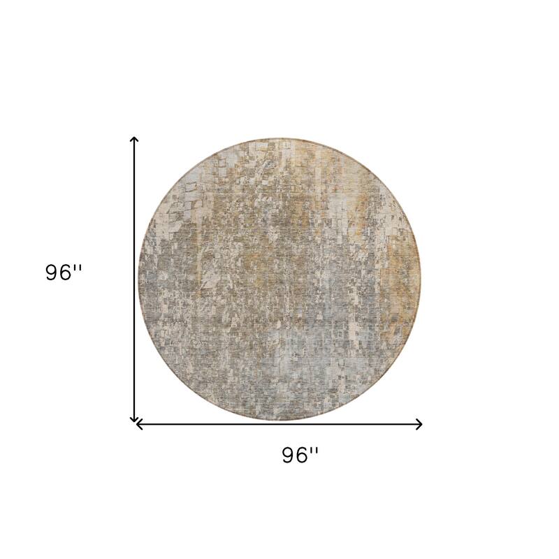 HomeRoots Abstract Transitional Rectangle Outdoor Rug