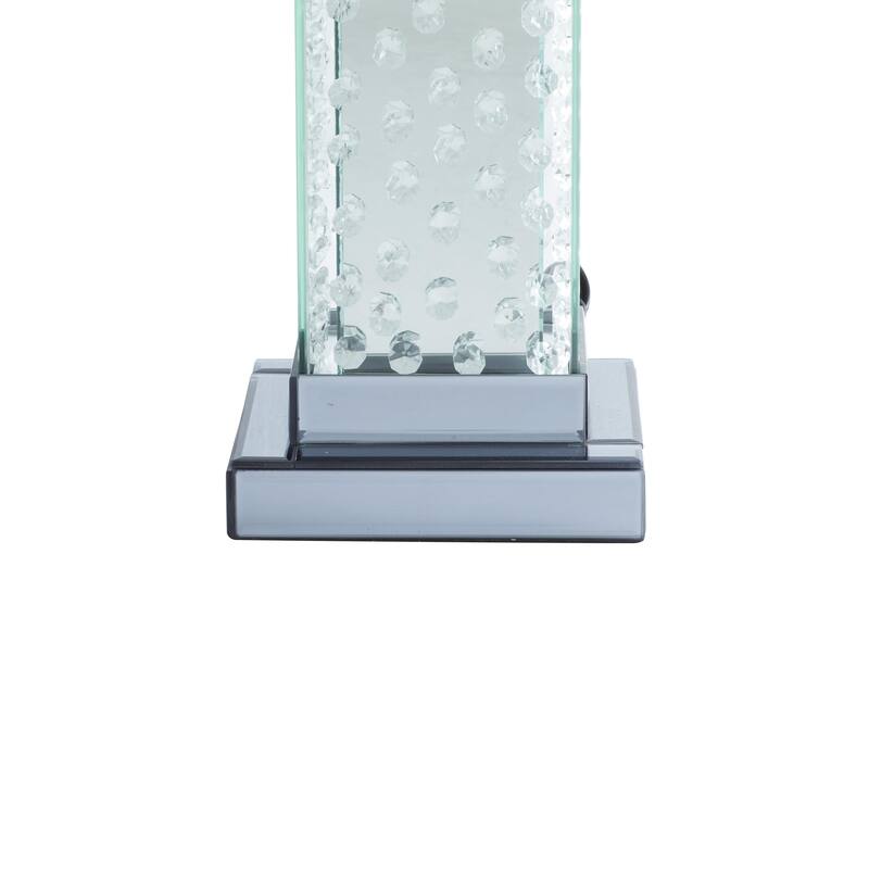 Glass Room Table Lamp - Gray - Roche River Decor