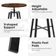 preview thumbnail 13 of 50, Glitzhome Modern 3-Piece Adjustable Bar Table Faux Leather Stool Pub Sets