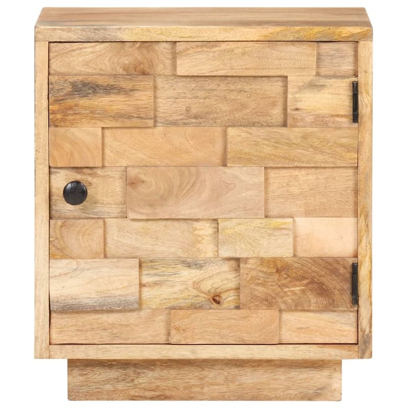 vidaXL Bedside Cabinet 15.7"x11.8"x17.7" Solid Mango Wood
