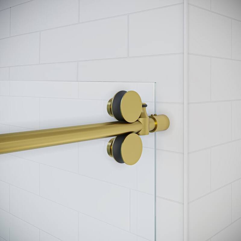 Seawin Briza 56 - 60 x 76 inches Frameless Sliding Shower Door 3/8 in. (10 mm) Clear Tempered Glass with NanoShield Coating