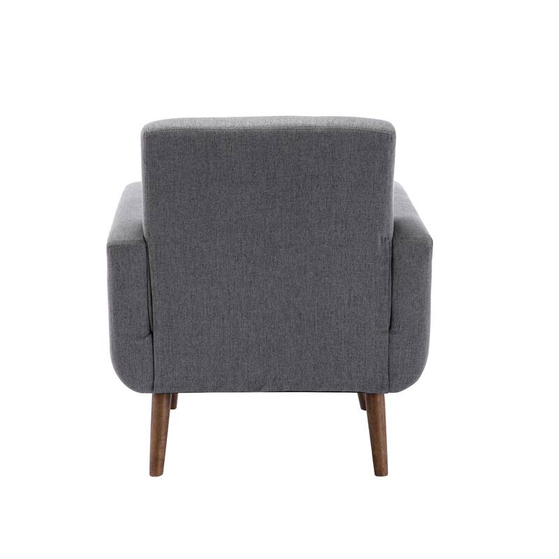 Porthos Home Ezio Fabric Accent Chair with Rubberwood Legs