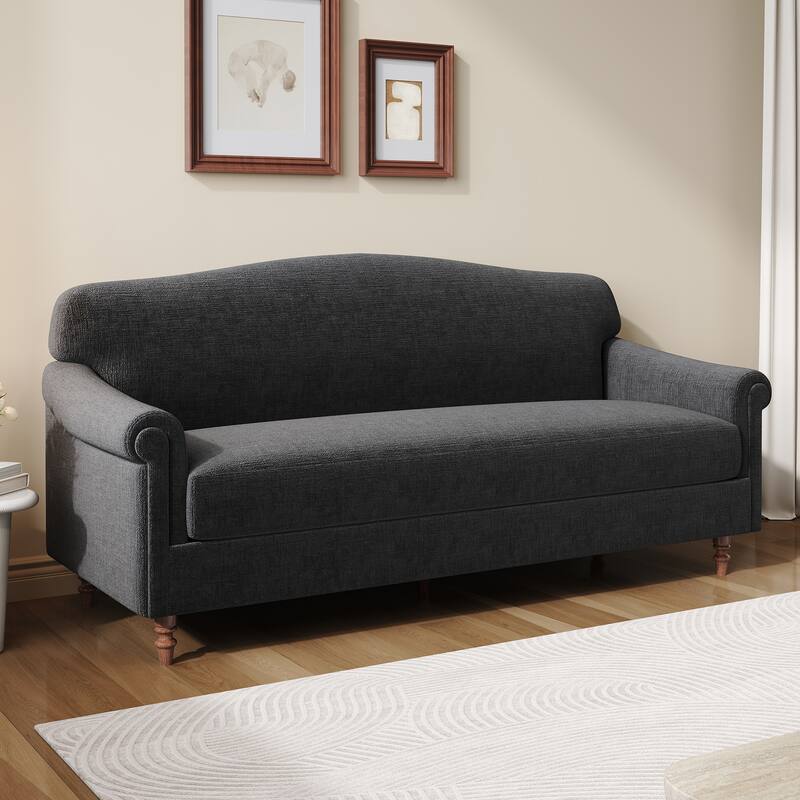 Christopher Knight Home - Modern Upholstered Loveseat Sofa with Rolled Arms