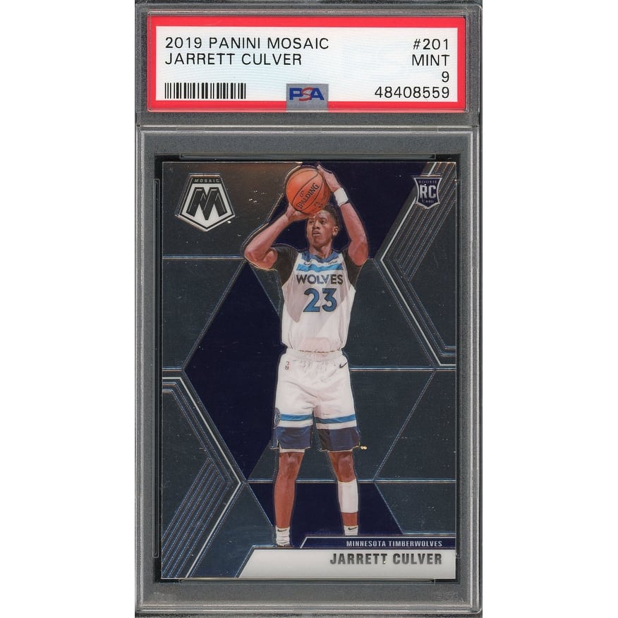 Jarrett Culver Minnesota Timerwolves 2019 Panini Mosaic Basketball Rookie Card RC #201 Graded PSA 9 MINT - 8'6" x 11'6"