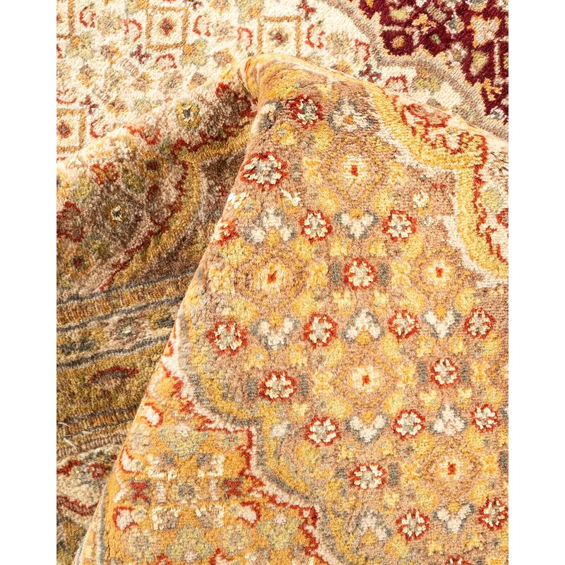 Overton Hand Knotted Wool Vintage Inspired Traditional Mogul Red Area Rug - 8 x 10