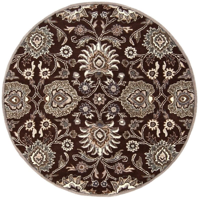 Patchway Handmade Classic Floral Wool Area Rug