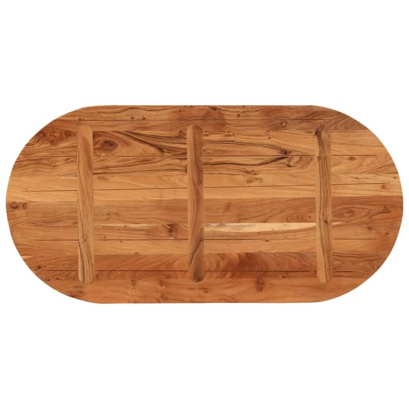 vidaXL Table Top Replacement Coffee Dining Room Furniture Oval Solid Wood