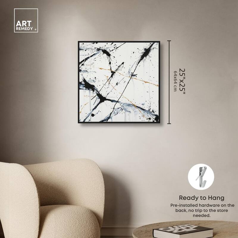 Splintered Impact I Canvas by Art Remedy