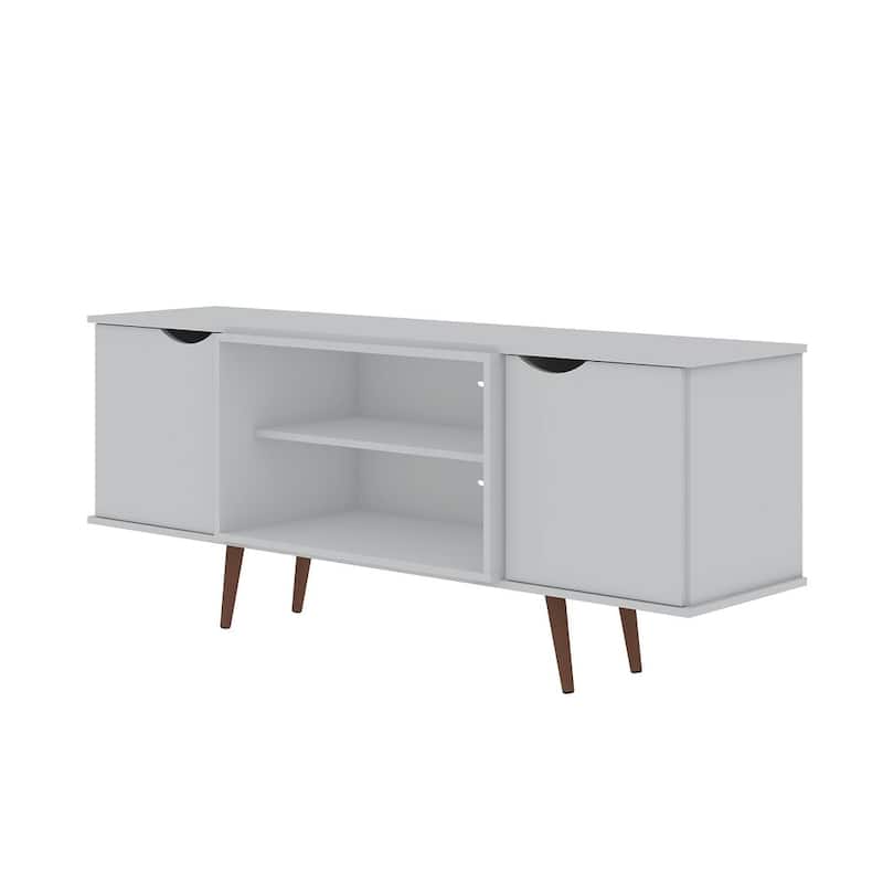 Hampton Mid Century Modern Wood 62.99 In. Media Cabinet Console