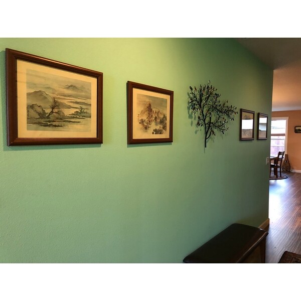 Wall Sculptures Home Garden Harper Blvd Willow Multicolor Metal Glass Tree Wall Sculpture Il Manazel Car My