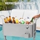 preview thumbnail 5 of 6, 80 QT Gray Detachable Outdoor Cooler Cart - 80QT