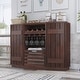 preview thumbnail 1 of 17, Furniture of America Lath Rustic 6-shelf Server